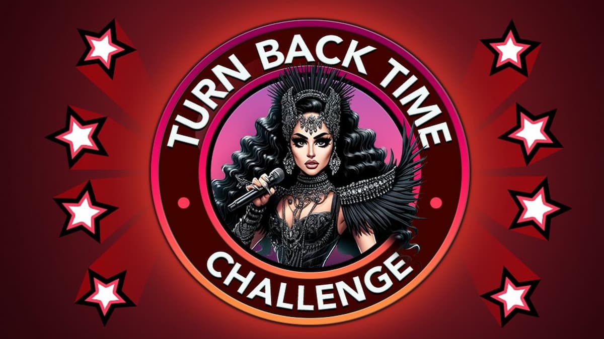 A lady in Turn Back Time Challenge in BitLife