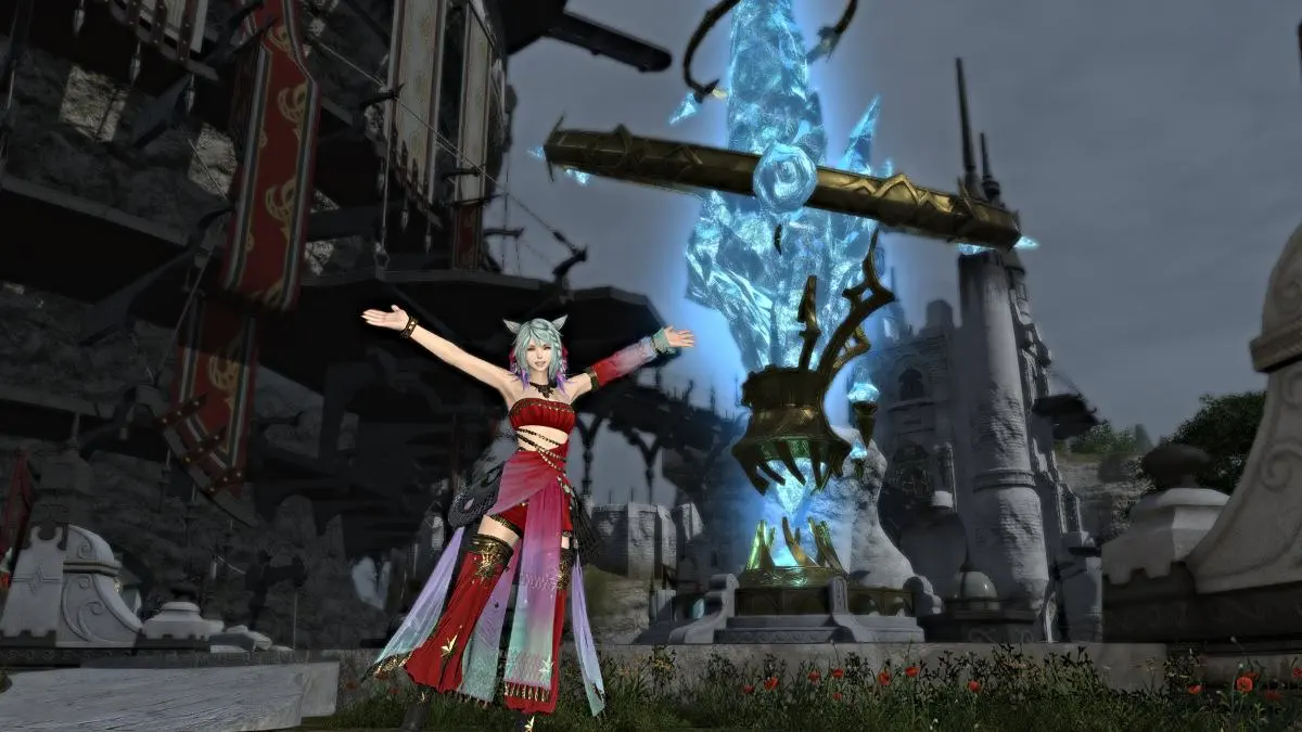 Limsa Lominsa aetheryte in Final Fantasy XIV