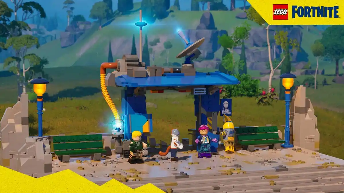 Fortnite LEGO Bus Station for fast travel