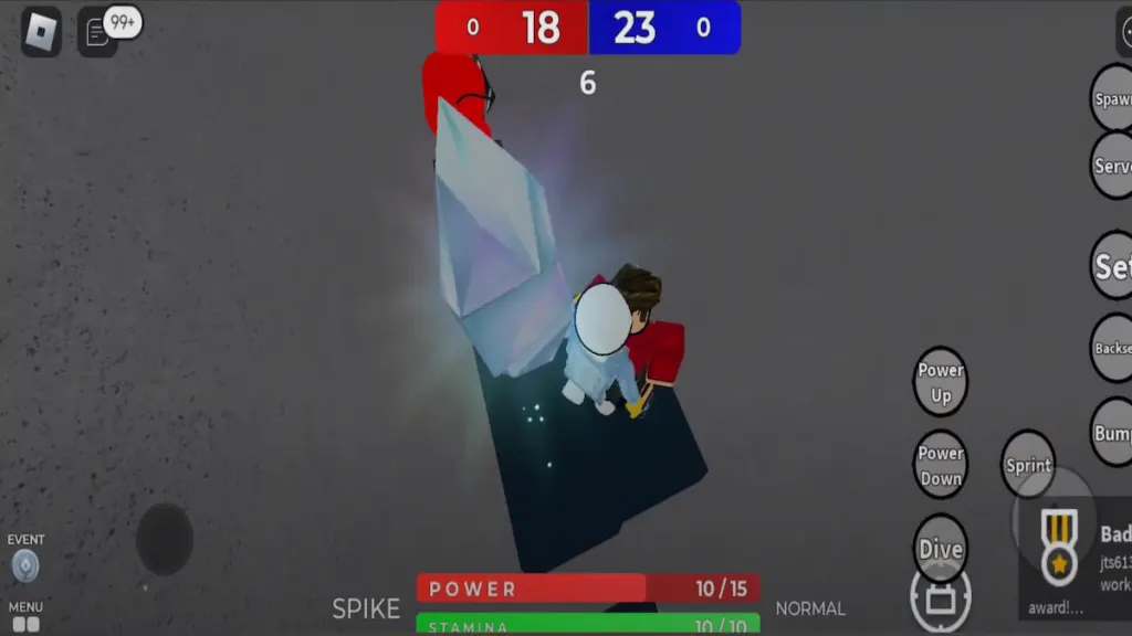 A Shine Location in Roblox Volleyball 4.2